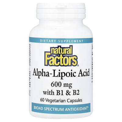 Alpha-Lipoic Acid with B1 & B2, 60 Vegetarian Capsules
