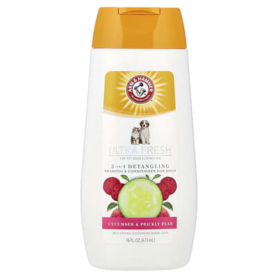 2-in-1 Detangling Shampoo & Conditioner For Dogs, Cucumber & Prickly Pear, 16 fl oz (473 ml)