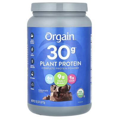 Orgain Растительный протеин, Chocolate, 2.01 lb (912 g)