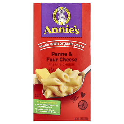 Макароны с сыром Annie's Homegrown Penne & Four Cheese, 5.5 oz (156 g)