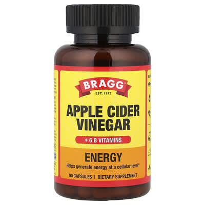 Energy, Apple Cider Vinegar + 6 B Vitamins, 90 Capsules