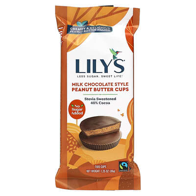 Шоколадные конфеты Lily's Sweets, молочный шоколад, 2 шт, 1.25 oz (36 g)