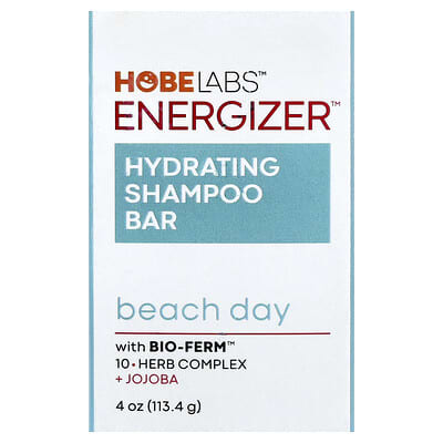 Energizer™, Hydrating Shampoo Bar, Beach Day, 4 oz (113.4 g)