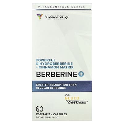 Berberine +, 60 вегетарианских капсул