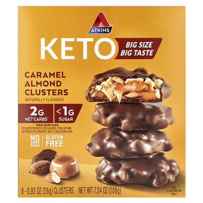 Микс орехов с миндалем Atkins Caramel Almond Clusters