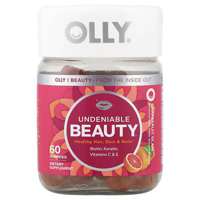 OLLY Undeniable Beauty® жевательные витамины, грейпфрут, 60 шт