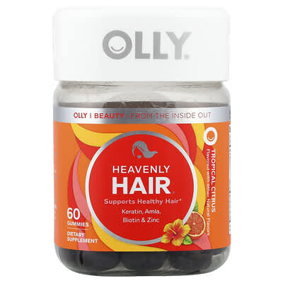 Heavenly Hair®, Tropical Citrus, 60 Gummies