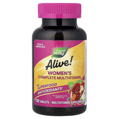Alive!® Женский комплекс мультивитаминов, 130 таблеток