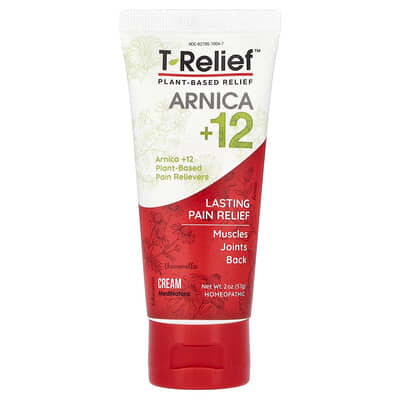 T-Relief™, Arnica +12, Plant-Based Relief Cream, 2 oz (57 g)