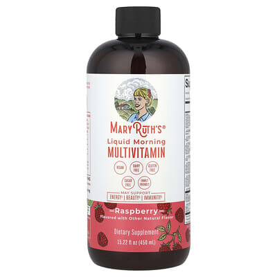 Liquid Morning Multivitamin, Raspberry, 15.22 fl oz (450 ml)
