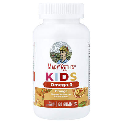 Kids Omega-3 Gummies, Ages 4+, Orange, 60 Gummies