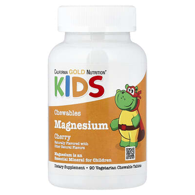 Chewable Magnesium for Children,  Cherry, 90 Vegetarian Tablets (50 mg per Tablet)