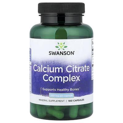 Calcium Citrate Complex, 250 mg , 100 Capsules