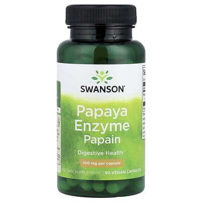 Papaya Enzyme Papain, 100 mg, 90 Vegan Capsules