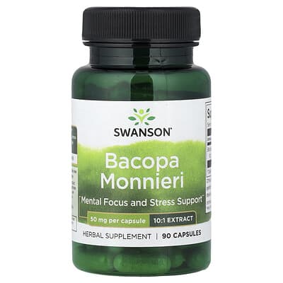 Bacopa Monnieri, 50 mg, 90 капсул