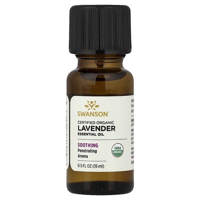 Certified Organic Essential Oil, Lavender, 0.5 fl oz (15 ml)