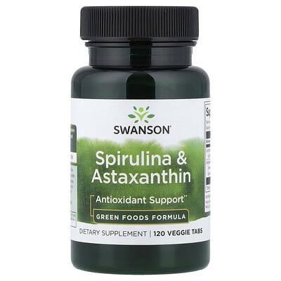 Spirulina & Astaxanthin, 120 Veggie Tabs