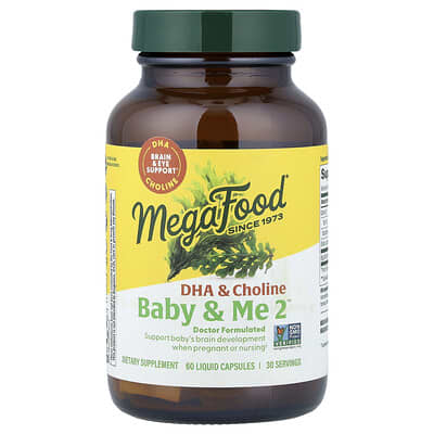 Baby & Me 2™, DHA & Choline, 60 жидких капсул