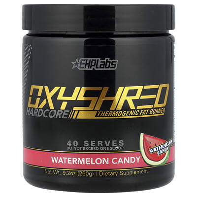 OxyShred Hardcore, Термогенный жиросжигатель, Watermelon Candy, 9.2 oz (260 g)