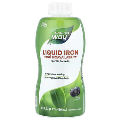 Жидкое железо, ягоды, 16 fl oz (480 ml)