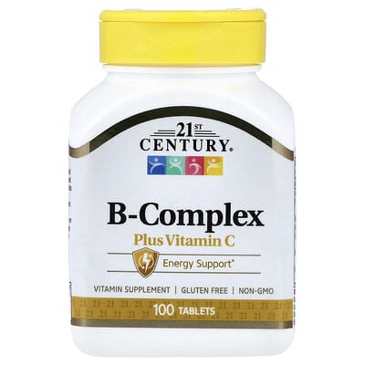 B-Complex plus Vitamin C, 100 Tablets