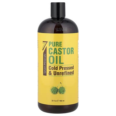 Pure Castor Oil, Cold Pressed & Unrefined, Unscented, 32 fl oz (950 ml)