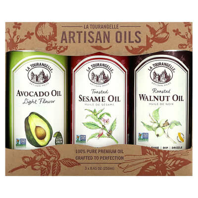 Artisan Oils, Favorites Trio, 3 Count, 8.45 oz (250 ml) Each