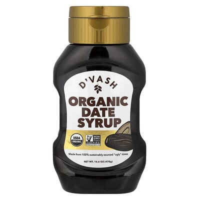 D'vash Organics Органический сироп из фиников, 16.6 oz (470 g)