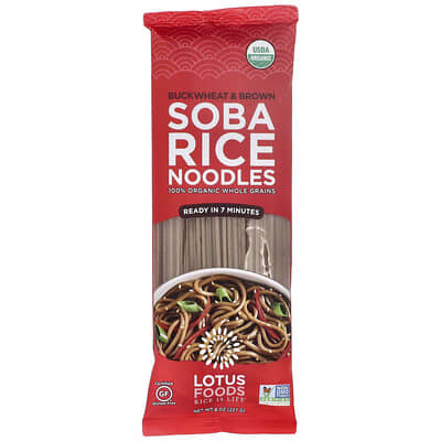 Buckwheat & Brown Soba Rice Noodles, 8 oz (227 g)