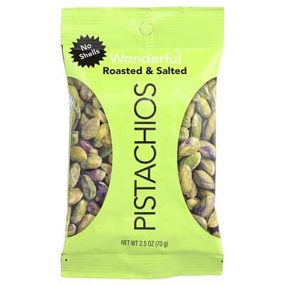 Roasted & Salted, No Shells, 2.5 oz (70 g)