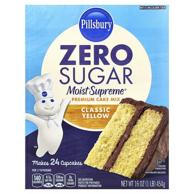 Zero Sugar, Moist Supreme® Premium Cake Mix, Classic Yellow, 16 oz (454 g)