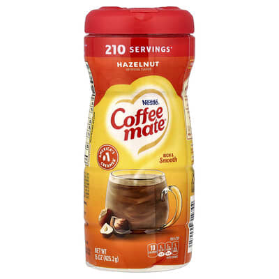 Powder Coffee Creamer, Hazelnut, 15 oz (425.2 g)