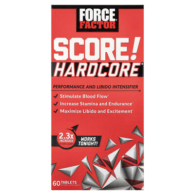 SCORE! Hardcore®, усилитель производительности и либидо, 60 таблеток