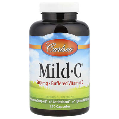 Mild-C®, Buffered Vitamin C, 250 Capsules