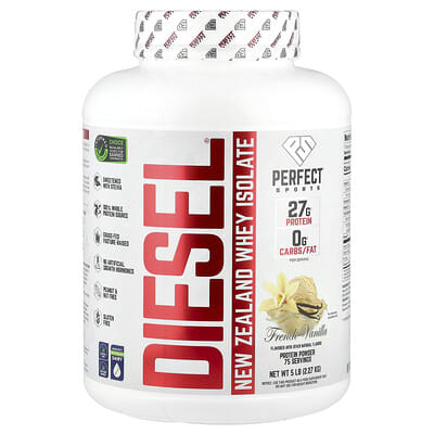 Diesel®, New Zealand Whey Isolate, French Vanilla, 5 lb (2.27 kg)