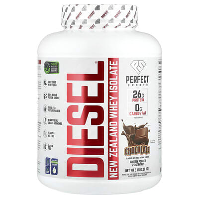 Изолят сывороточного протеина Diesel® New Zealand, шоколад, 5 lb (2.27 kg)