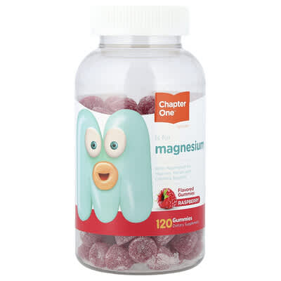 Chapter One, Magnesium Gummies, Raspberry, 120 Gummies (50 mg per Gummy)