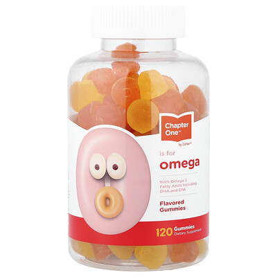 Chapter One, Omega Gummies with Omega 3 Fatty Acids Including DHA & EPA, 120 Gummies