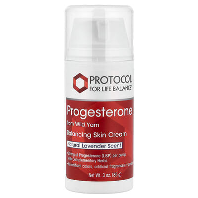 Progesterone From Wild Yam, Balancing Skin Cream, Natural Lavender, 3 oz (85 g)