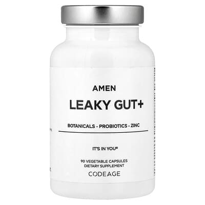 Amen, Leaky Gut+, 90 Vegetable Capsules