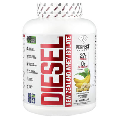 Diesel®, New Zealand Whey Isolate, Banana, 5 lb (2.27 kg)