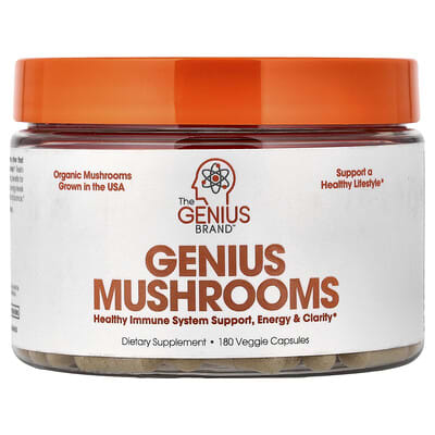 Genius Mushrooms, 180 Veggie Capsules