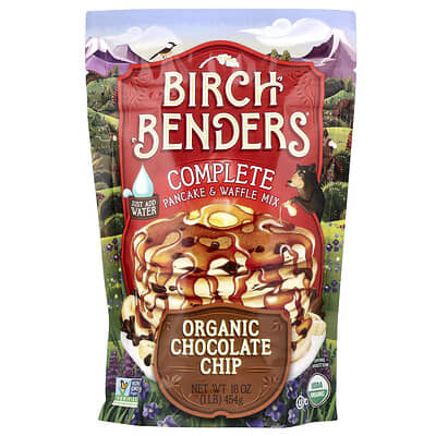 Complete Pancake & Waffle Mix, Organic Chocolate Chip, 1 lb (454 g)