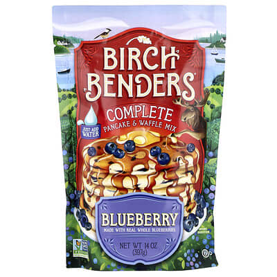 Complete Pancake & Waffle Mix, Blueberry, 14 oz (397 g)