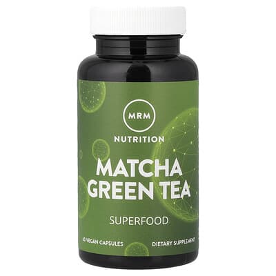 Зеленый чай матча, 60 вегетарианских капсул (500 mg на капсулу)