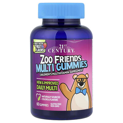 Zoo Friends®, Multi Gummies, Fruit, 60 Gummies