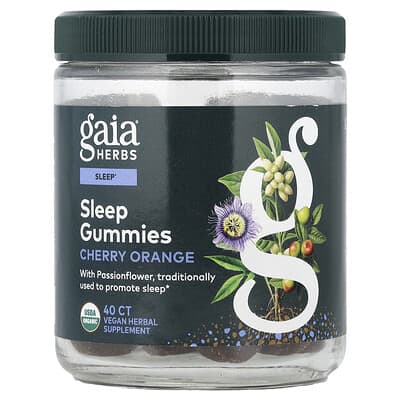 Sleep Gummies, Cherry Orange, 40 Gummies