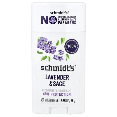 Дезодорант Schmidt's Lavender & Sage, 2.65 oz (75 g)