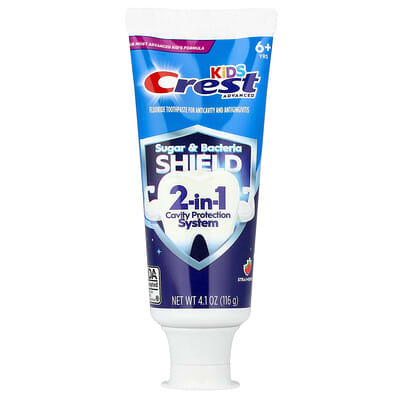 Crest детская зубная паста Advanced Fluoride Anticavity, клубника, 4.1 oz (116 g)
