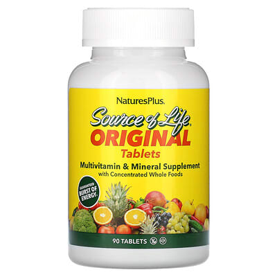 Source of Life®, Original Tablets, Multivitamin & Mineral Supplement, 90 Tablets